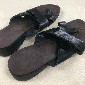 Black Leather Sandals size 11M